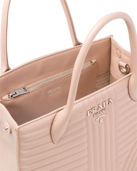 Prada Diagramme Tote with Removable Crossbody Strap